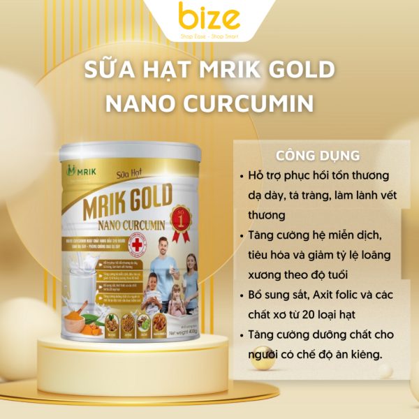 Sữa hạt Mrik Gold Nano Curcumin