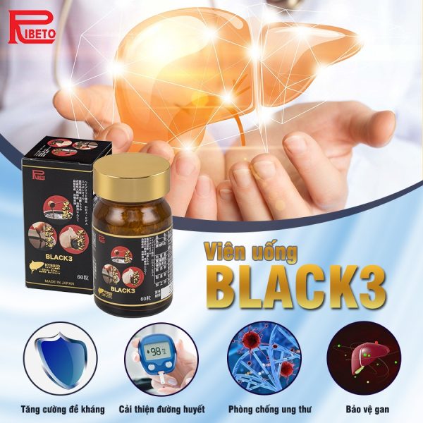 Viên uống tỏi đen Black 3 – Tăng cường sức đề kháng cơ thể