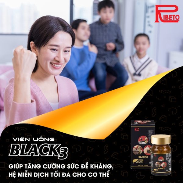 Viên uống tỏi đen Black 3 – Tăng cường sức đề kháng cơ thể