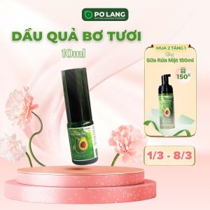 Mua 2 dầu quả bơ 10ml tặng sữa rửa mặt 150ml trị giá 150k