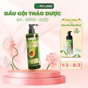 Mua 2 dầu gội bơ gừng bưởi tặng sữa rửa mặt 150ml trị giá 150k