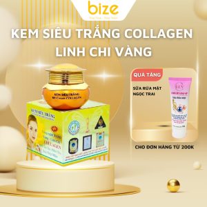 Kem siêu trắng Collagen Linh Chi Vàng 20G