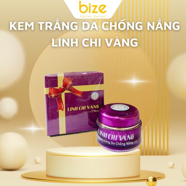 Kem Chống Nắng Linh Chi Vàng Bí Quyết Da Trắng Sáng & Bảo Vệ Da