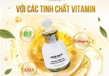 Serum trắng da, se khít lỗ chân lông AHA, Vitamin, Collagen Linh Chi Vàng