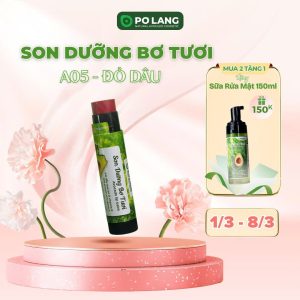 Mua 2 son A05 đỏ dâu tặng sữa rửa mặt 150ml trị giá 150k