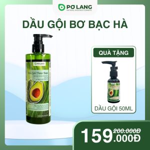 Dầu gội đầu thảo dược bơ bạc hà Pơ Lang 300ml