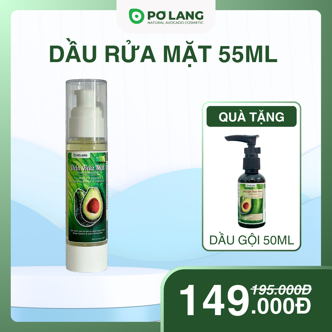 Dầu rửa mặt Pơ Lang 55ml Dầu rửa mặt Pơ Lang 55ml