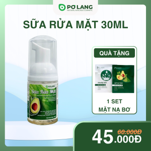 Sữa Rửa Mặt Pơ Lang Làm Sạch Sâu Từ Rau Má Cho Mọi Loại Da 30ml