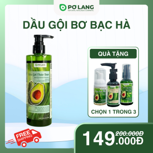 Dầu Gội Thảo Dược Bơ Bạc Hà Pơ Lang 300gram