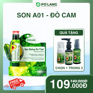 Son dưỡng môi Pơ Lang màu Đỏ Cam - A01