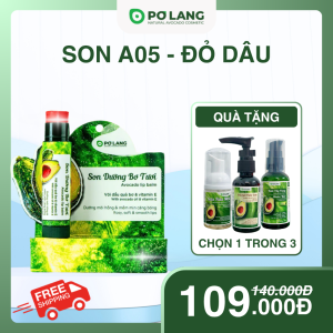Son bơ dưỡng môi màu Pơ Lang Đỏ Dâu - A05