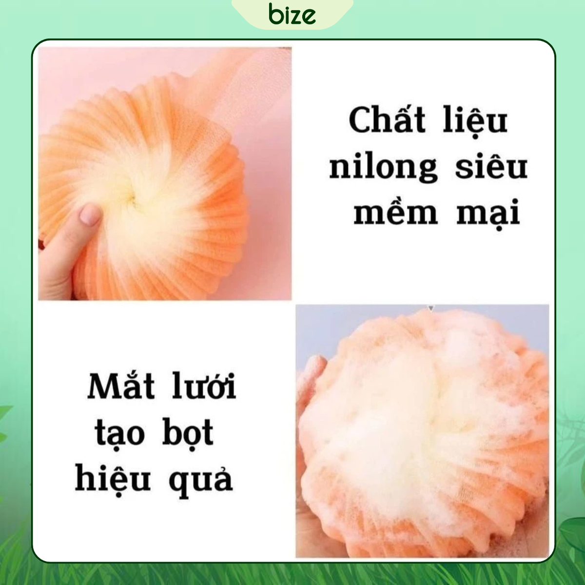 Bông Tắm Xoắn Ốc Lưới Mềm