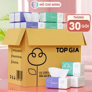 Giấy ăn 3 màu topgia