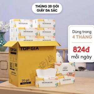 Giấy ăn Đa sắc cao cấp Top Gia