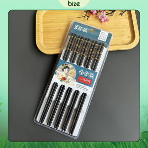 Vĩ 10 đôi đũa 3 sọc đen kháng khuẩn 1