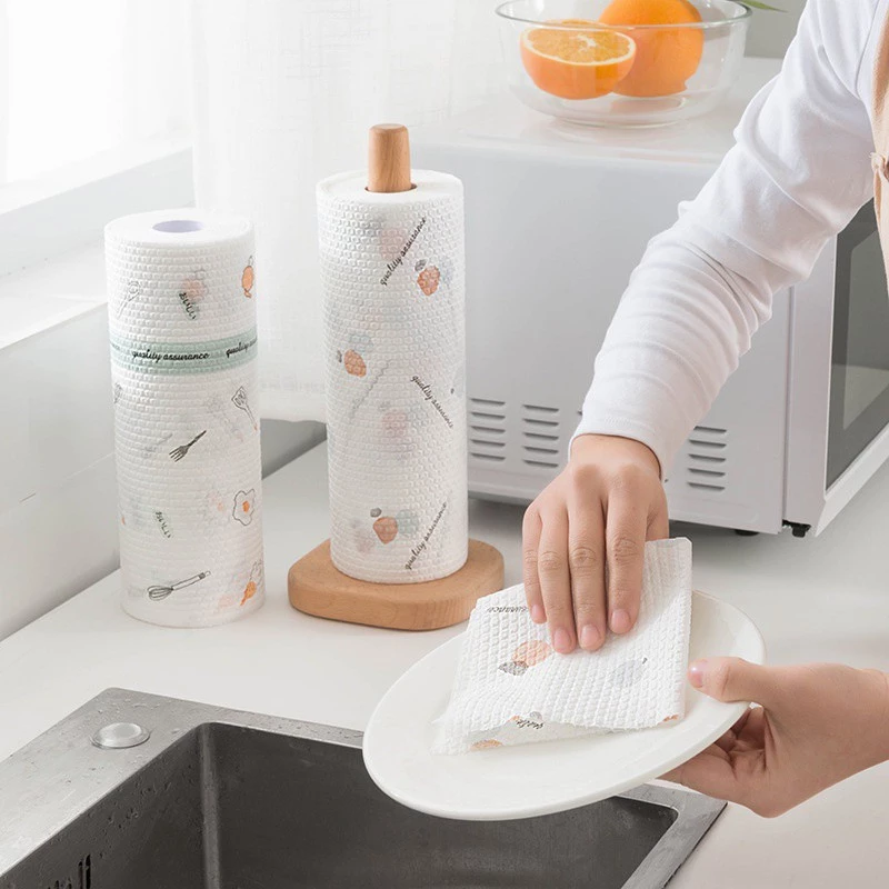 Combo 5 Cuộn Khăn Giấy Lau Bếp Vải Không Dệt BIZ-E (Cuộn 40 Tờ Size 20cm) – Thấm Hút Dầu Mỡ Vượt Trội, Tái Sử Dụng Nhiều Lần Tiện Lợi (7)