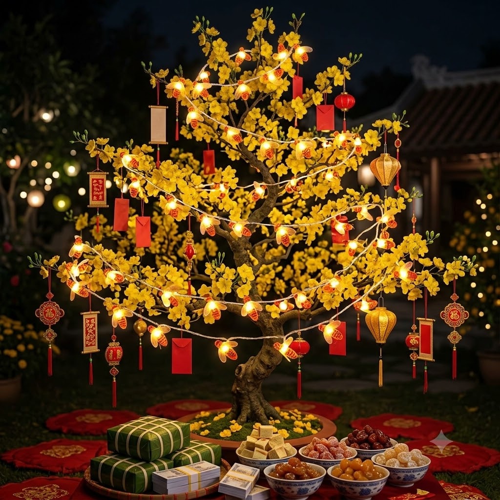 Đèn Nháy Con Ong Dài 8M Dây Đèn LED Decor Cây Thông Noel Cảnh Quan Sân Vườn Tiệc Tiết Kiệm Điện (4)