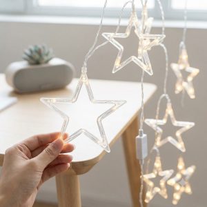 Đèn Nháy Ngôi Sao Dài 5M Dây LED Trang Trí Phòng Ngủ Cây Thông Noel Lễ Tết Tiện Lợi Bền Đẹp (3)