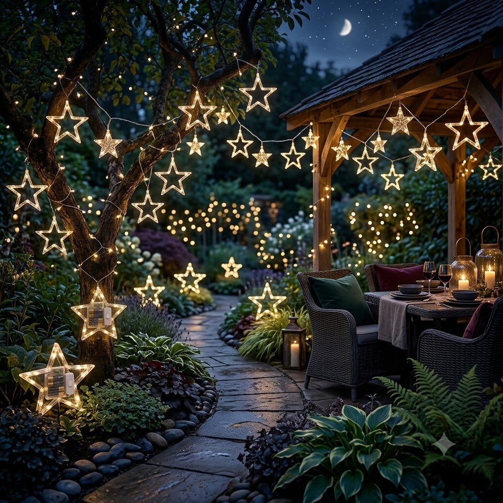Đèn Nháy Ngôi Sao Dài 5M Dây LED Trang Trí Phòng Ngủ Cây Thông Noel Lễ Tết Tiện Lợi Bền Đẹp (6)