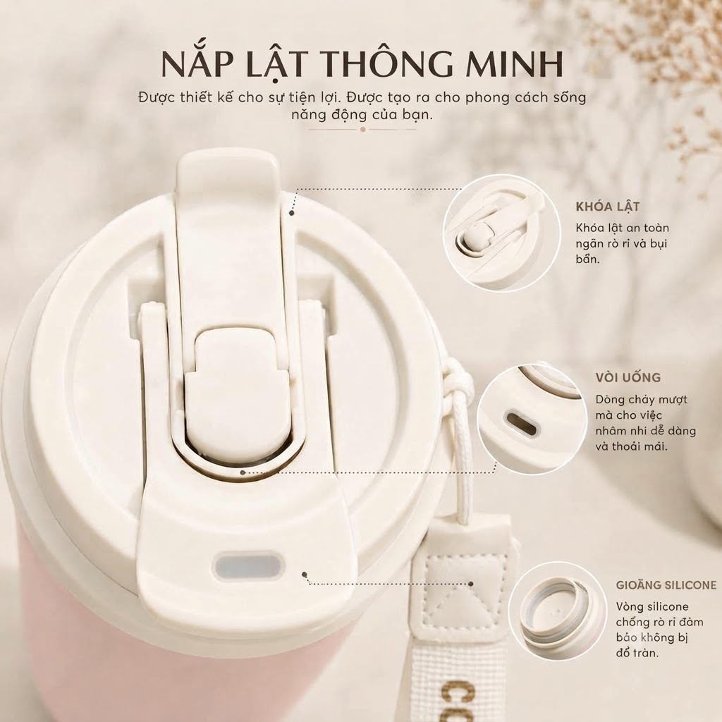 HB Cup Ly Giữ Nhiệt Cốc Cà Phê 500ml Inox Cao Cấp Giữ Nhiệt Nhiều Giờ Thiết Kế Hiện Đại Dễ Mang Theo (2)