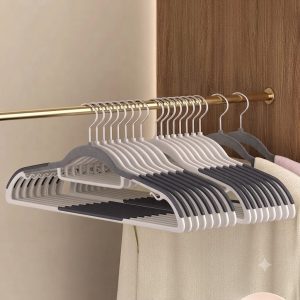 Set 10 Móc Treo Quần Áo Nhựa Chịu Lực Chống Trượt Đầu Treo Xoay 360 Độ Tiết Kiệm Diện Tích Tủ Đồ (8)