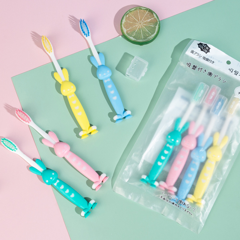Set 4 Bàn Chải Đánh Răng Cho Bé Hình Gấu (5)