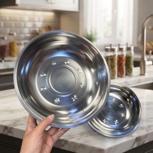 Thau Inox 304 Chậu Inox Dày Dặn Rửa Rau Củ Trộn Trộn Thức Ăn Làm Bánh Nhiều Kích Thước (7)